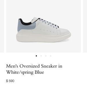 Alexander McQueens. Size 11.5. White/grey/blue. Comes with white laces too.